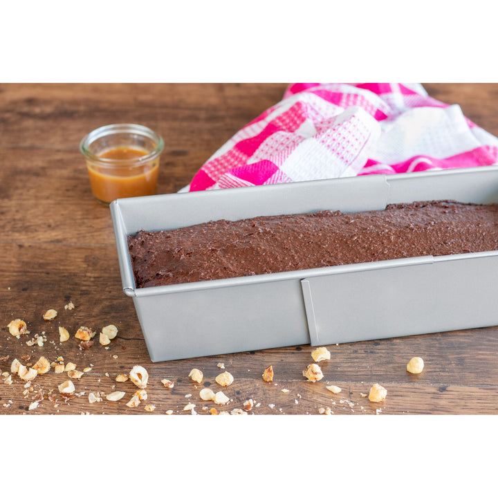 STA - 661592 - Städter "We Love Baking" Kastenform ausziehbar Metall Silber