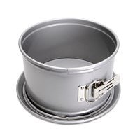 ST - 661363 - Städter 'WE - LOVE - BAKING - Springform ø 18 cm / H 10,5 cm Silber mit Flachboden'
