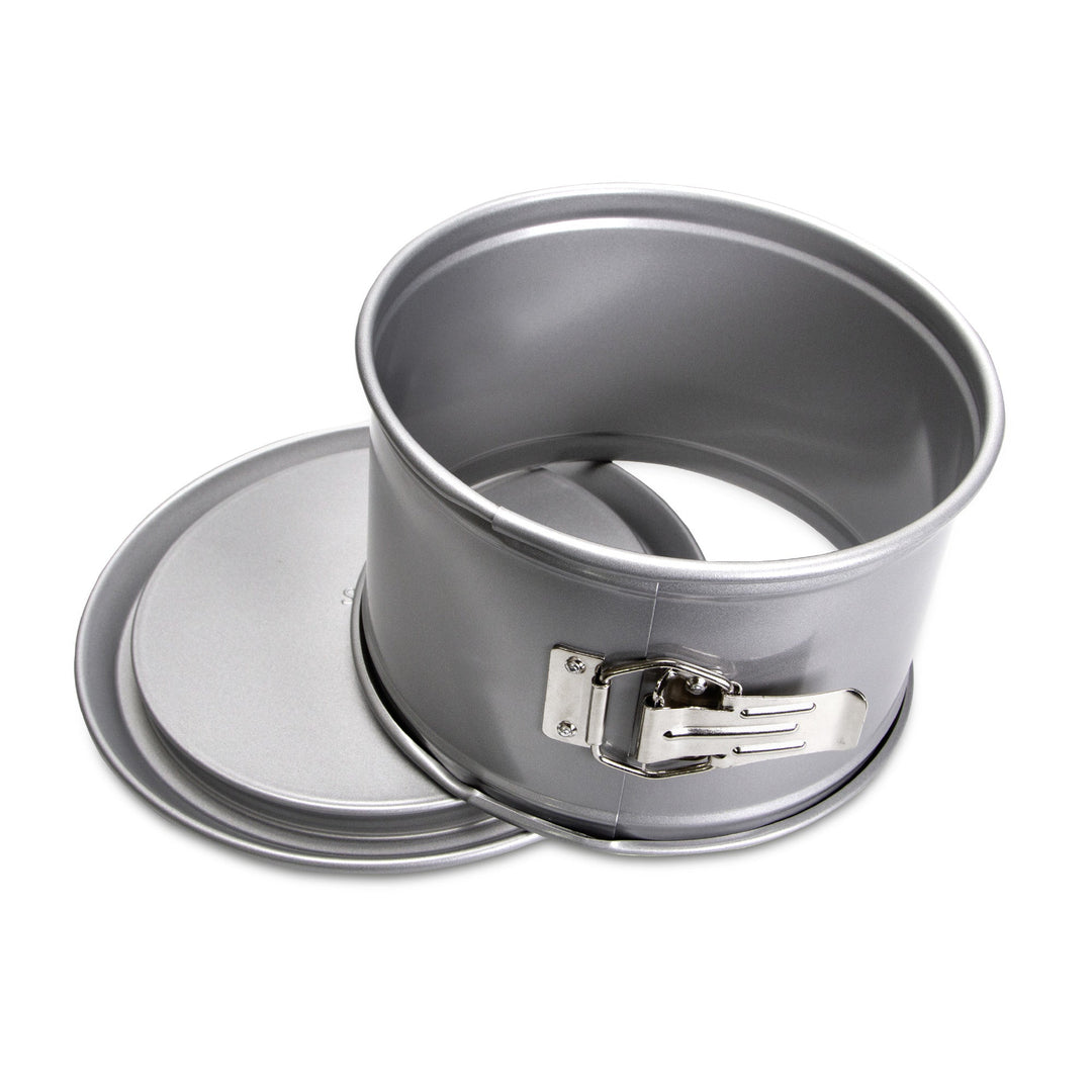 ST - 661363 - Städter 'WE - LOVE - BAKING - Springform ø 18 cm / H 10,5 cm Silber mit Flachboden'