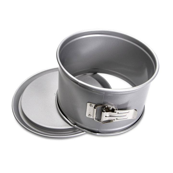 ST - 661363 - Städter 'WE - LOVE - BAKING - Springform ø 18 cm / H 10,5 cm Silber mit Flachboden'