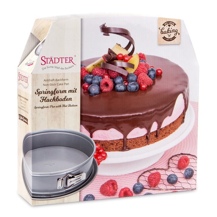 ST - 661349 - Städter 'we love baking Springform ø 28 cm / H 7 cm mit Flachboden'
