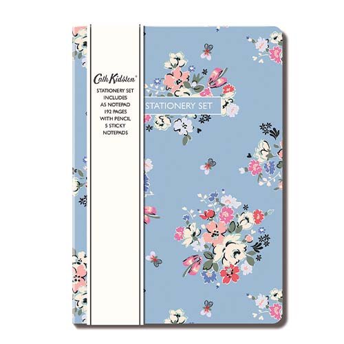 chi - CKS0009 - Sticky Notes Set inkl. Notizblock & Bleistift 192 Seiten A5, chic.mic, Blumendesign