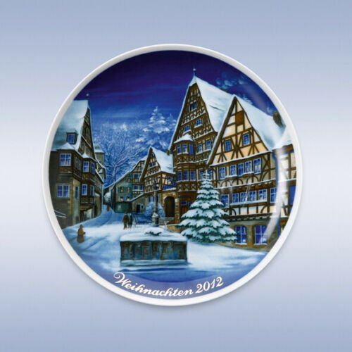 004 - 102256 - Tettau - Weihnachtsteller 'Jahresteller 2012 - Miltenberg am Main - 19 cm Coup'