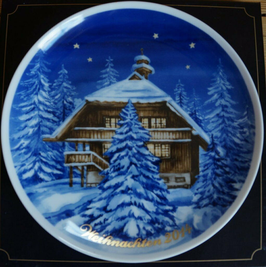 004 - 103578 - Tettau - Weihnachtsteller 'Jahresteller 2014 - Das Hüsli - Grafenhausen - Rothaus - 19 cm Coup'