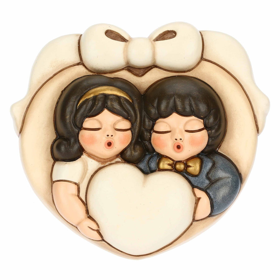 THUN 'Dekoform Brautpaar mit Herz aus Keramik'-A1193H90B