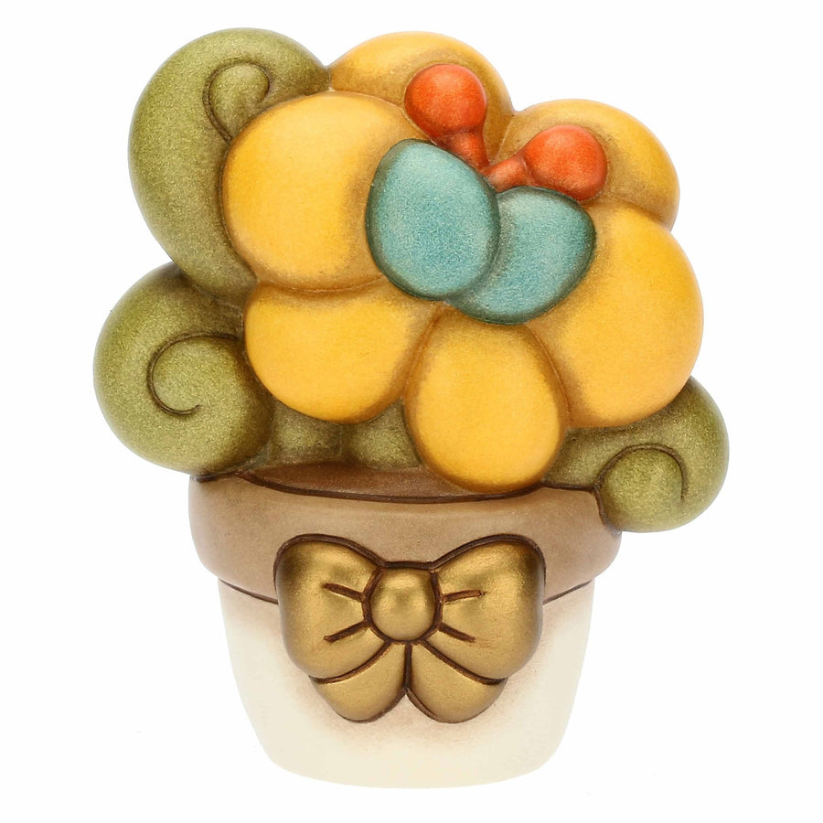 C3050H90 - THUN Figur 'Vase mit Pflanze gelb, mittel' 2023