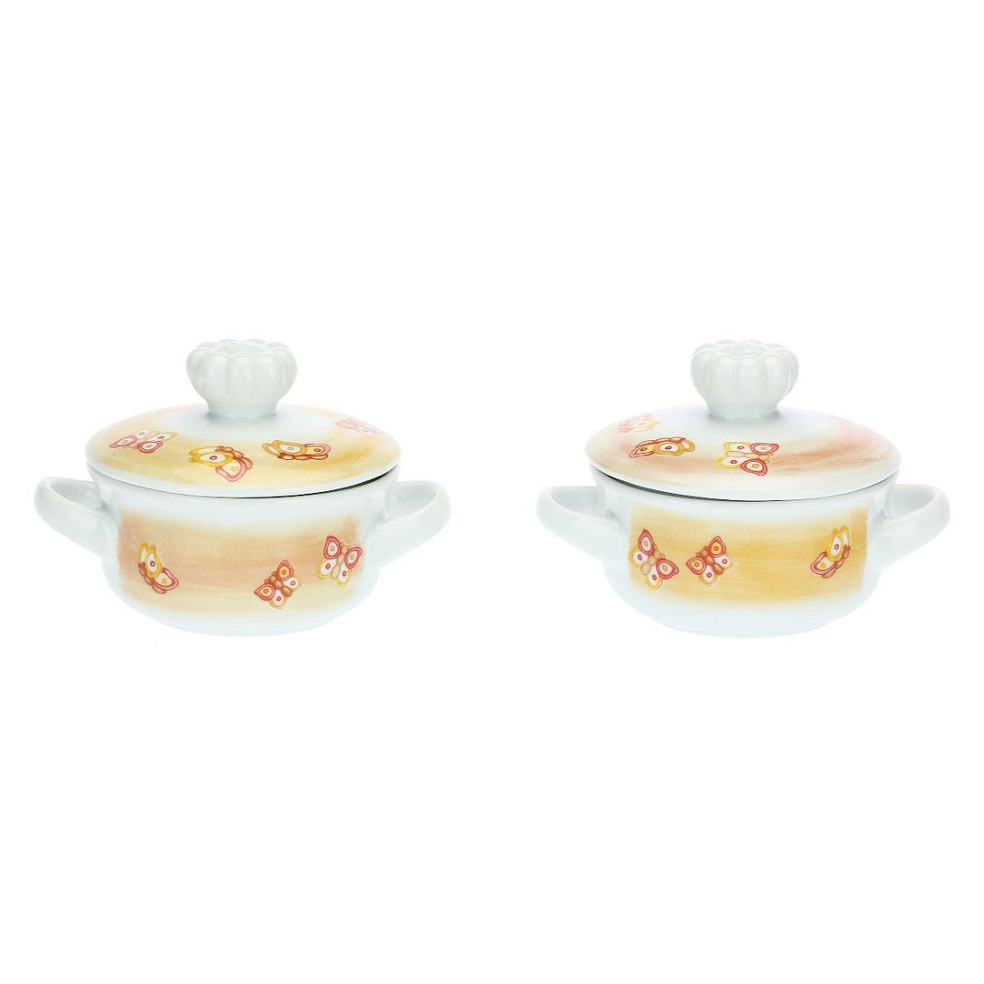 THUN Marisol Set mit 2 Mini-Cocotte mit Deckel 9,9x9,9x5cm-P4378P00