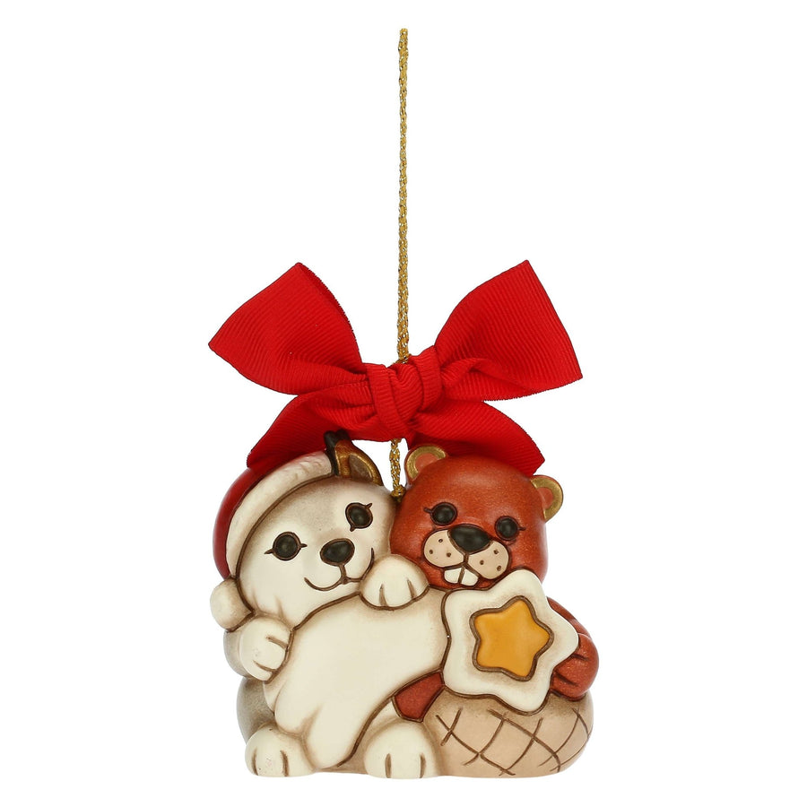 S3254A82 - THUN 'Weihnachtsschmuck Wolf und Biber, maxi' 2022