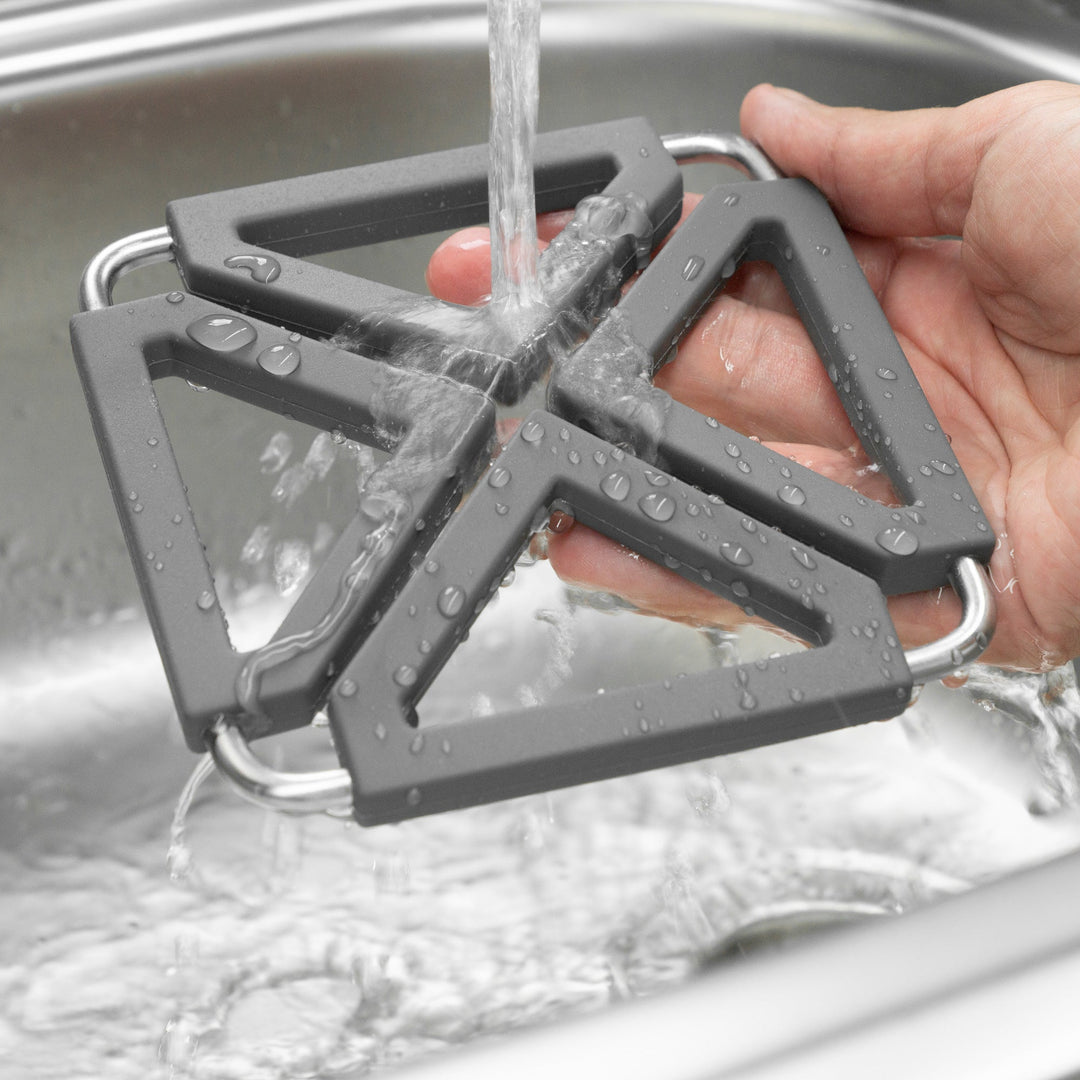 L00070269 - Topfuntersetzer Silikon klappbar iron grey