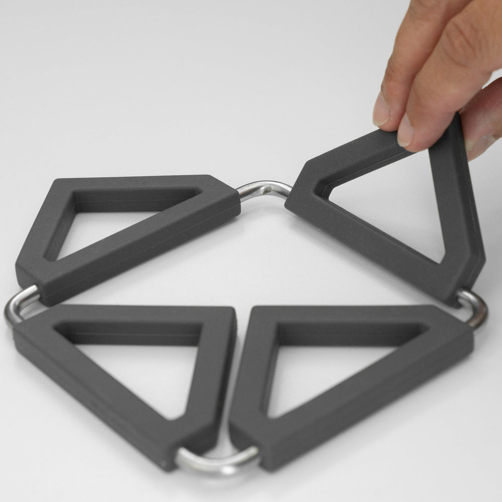L00070269 - Topfuntersetzer Silikon klappbar iron grey