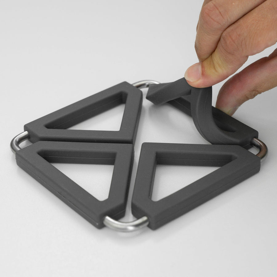 L00070269 - Topfuntersetzer Silikon klappbar iron grey