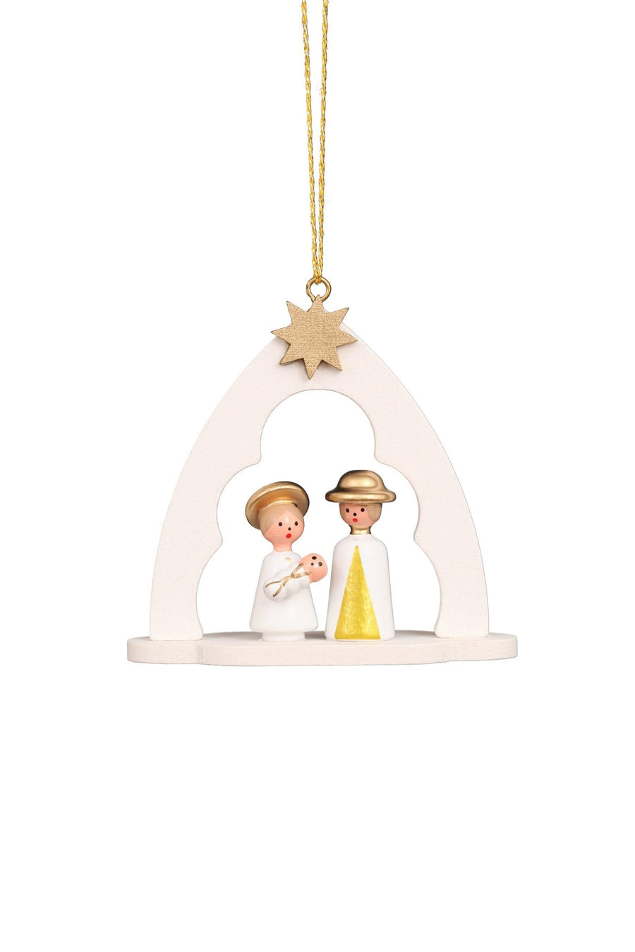 ULB - 100182 - Ulbricht Baumschmuck 'Heilige Familie im Bogen weiss - 6.2cm' -
