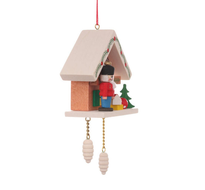 ULB - 100470 - Ulbricht Baumschmuck 'Kuckucksuhr braun mit Nussknacker - 6.3cm' 2011