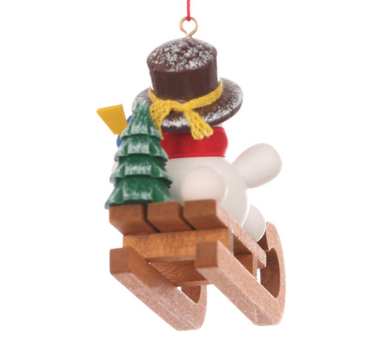 ULB - 100930 - Ulbricht Baumschmuck 'Schneemann auf Schlitten - 5.7cm' 2023