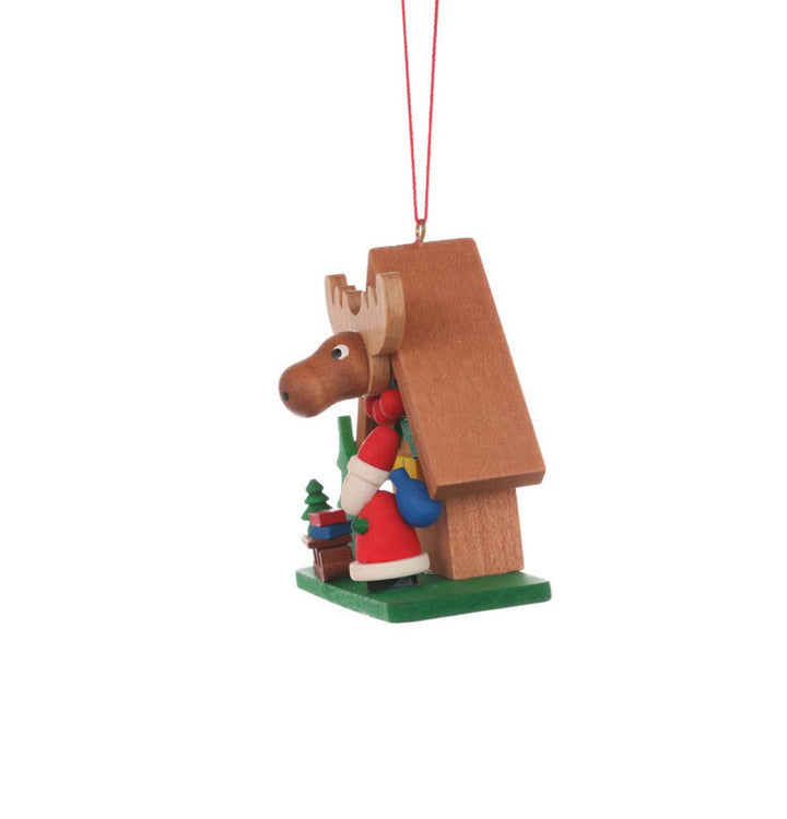 ULB - 100412 - Ulbricht Baumschmuck 'Waldhaus mit Weihnachtsmann - 6.2cm' 2008