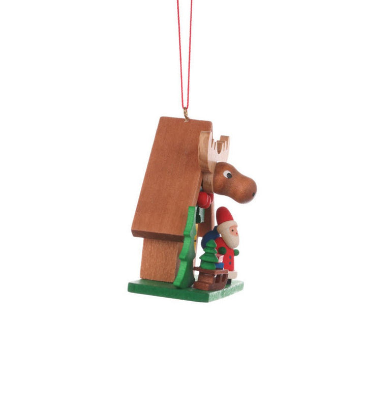 ULB - 100412 - Ulbricht Baumschmuck 'Waldhaus mit Weihnachtsmann - 6.2cm' 2008