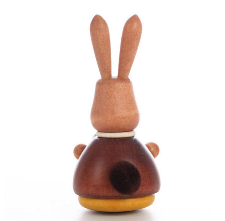 ULB - 150110 - Ulbricht Wackelmännchen - Wackelhase mit Babys natur - 9.8cm