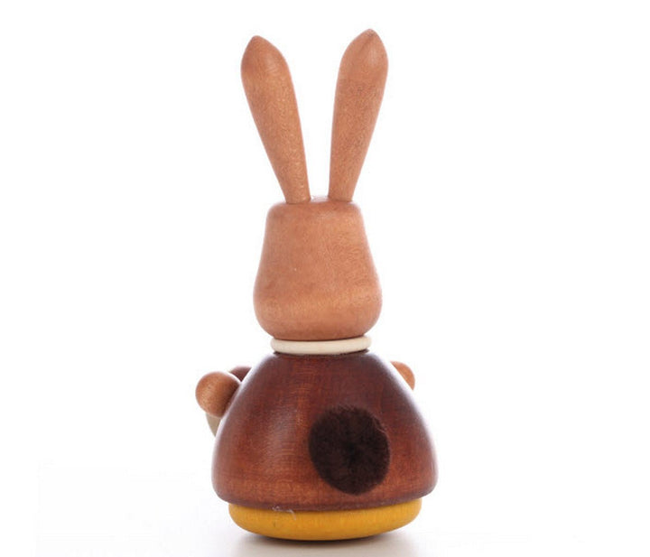 ULB - 150109 - Ulbricht Wackelmännchen - Wackelhase mit Eierkorb natur - 9.8cm