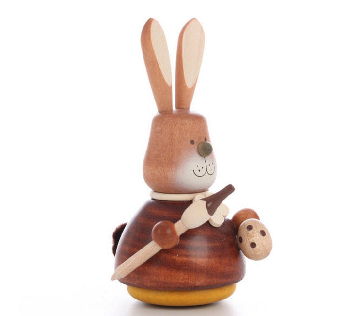 ULB - 150108 - Ulbricht Wackelmännchen - Wackelhase mit Pinsel natur - 9.8cm