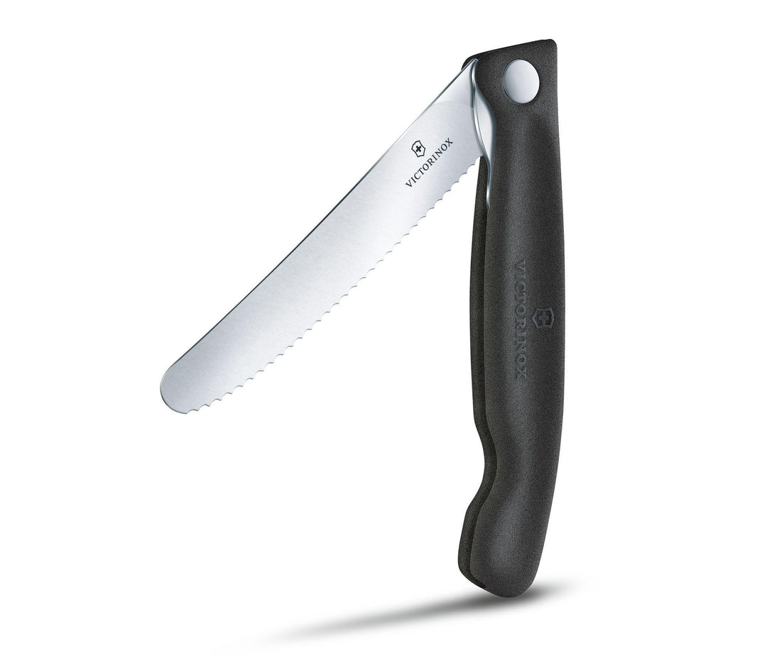 VX6.7833.FB - Victorinox - 'Swiss Classic Faltbares Gemüsemesser, Wellenschliff, schwarz'