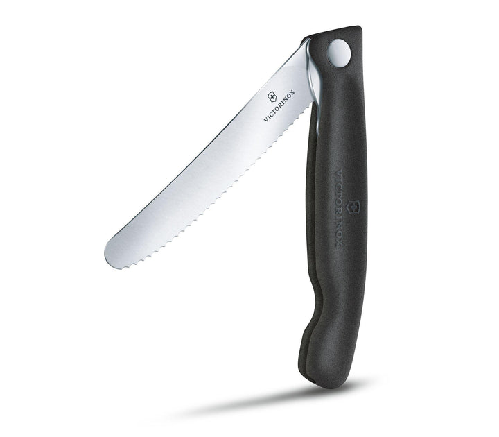 VX6.7833.FB - Victorinox - 'Swiss Classic Faltbares Gemüsemesser, Wellenschliff, schwarz'