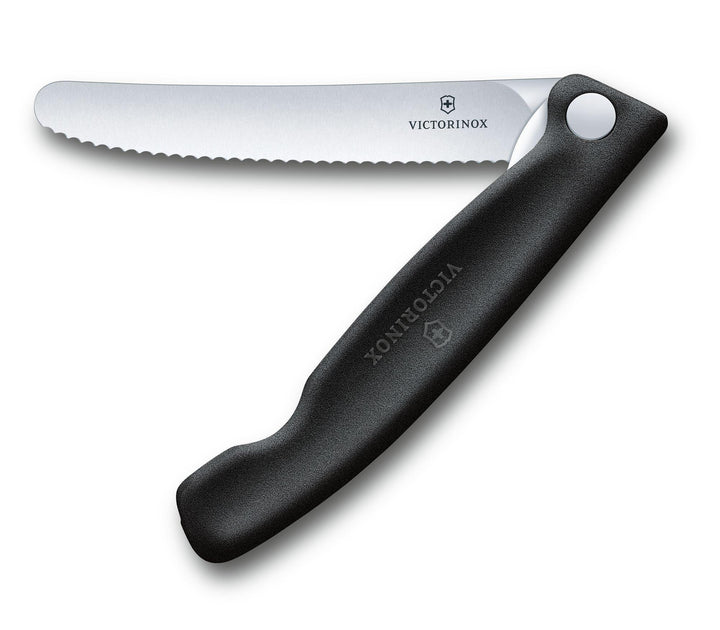 VX6.7833.FB - Victorinox - 'Swiss Classic Faltbares Gemüsemesser, Wellenschliff, schwarz'