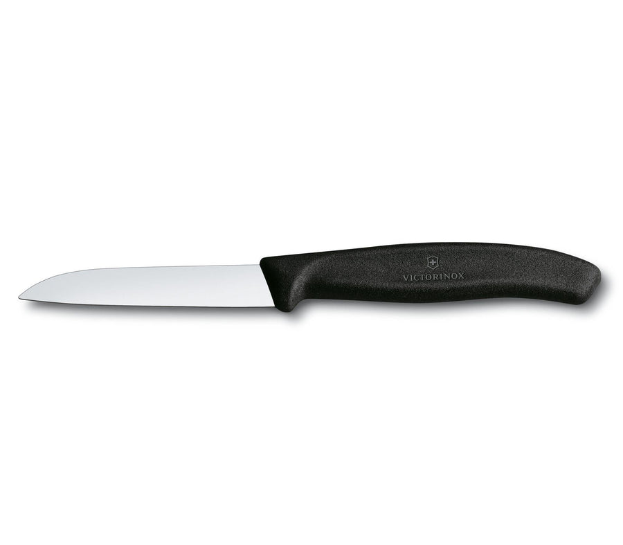 VX6.7403 - Victorinox - Swiss Classic, Gemüsemesser, 8cm, gerade, schwarz