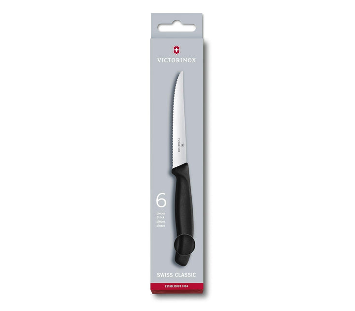 VX6.7233.6 - Victorinox Swiss Classic Steakmesser Set 6 - tlg., 11cm, Wellenschliff