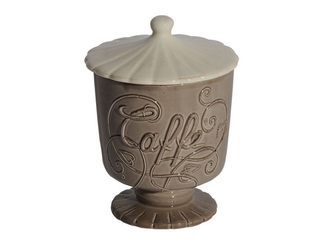 B199BT_Volute_grigioCorda - Virginia Casa - Volute 'Kaffeedose - Höhe 18.00cm - grigioCorda'