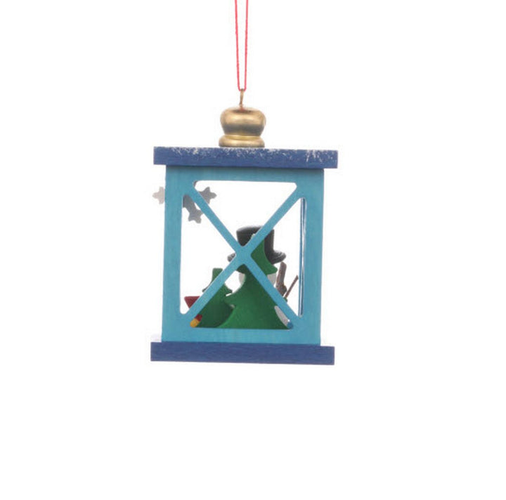 ULB - 100931 - Weihnachtslaterne mit Schneemann, Baumbehang, Ulbricht - 6.8cm' 2024