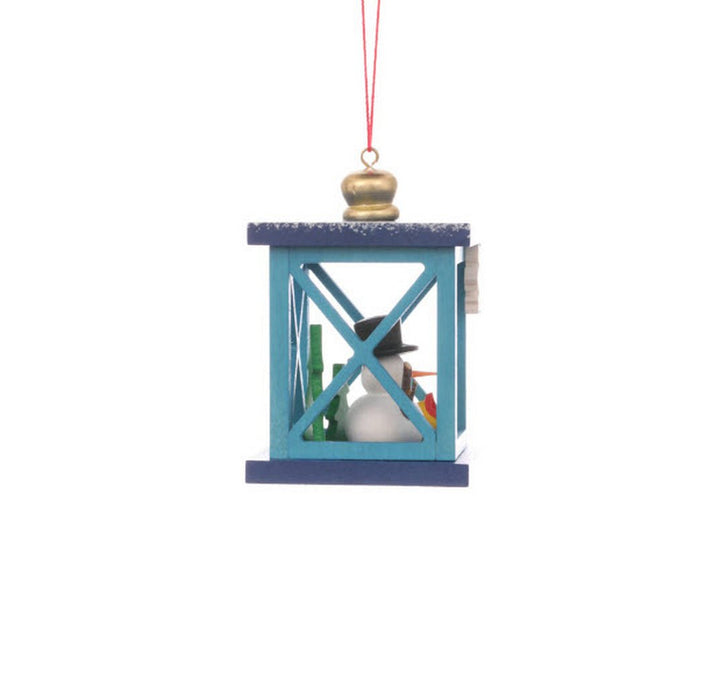 ULB - 100931 - Weihnachtslaterne mit Schneemann, Baumbehang, Ulbricht - 6.8cm' 2024