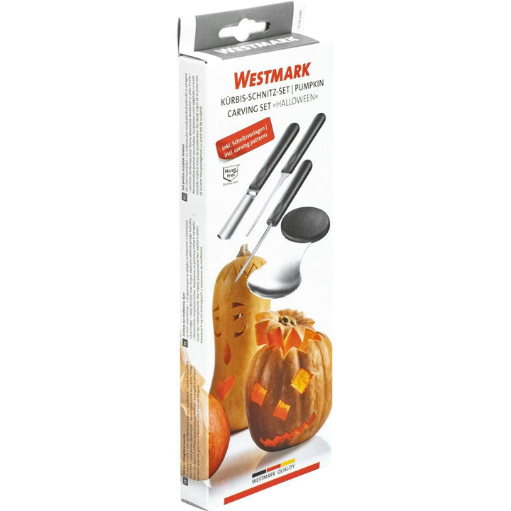 WST - 51282260 - Westmark 'Kürbis Schnitz - Set »Halloween« 4 tlg., mit Schnitzvorlagen'