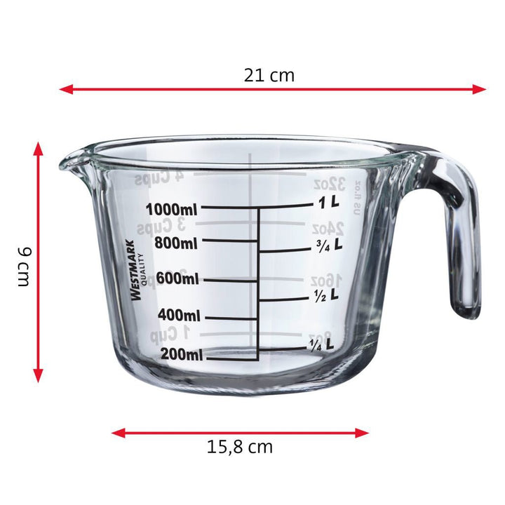 W30632260 - Westmark 'Messkanne Borosilikatglas 1L'