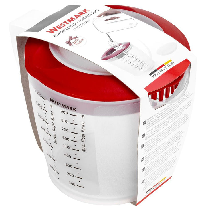 W3105227R - Westmark 'Rührbecher mit Deckel Helena 1,4L rot'