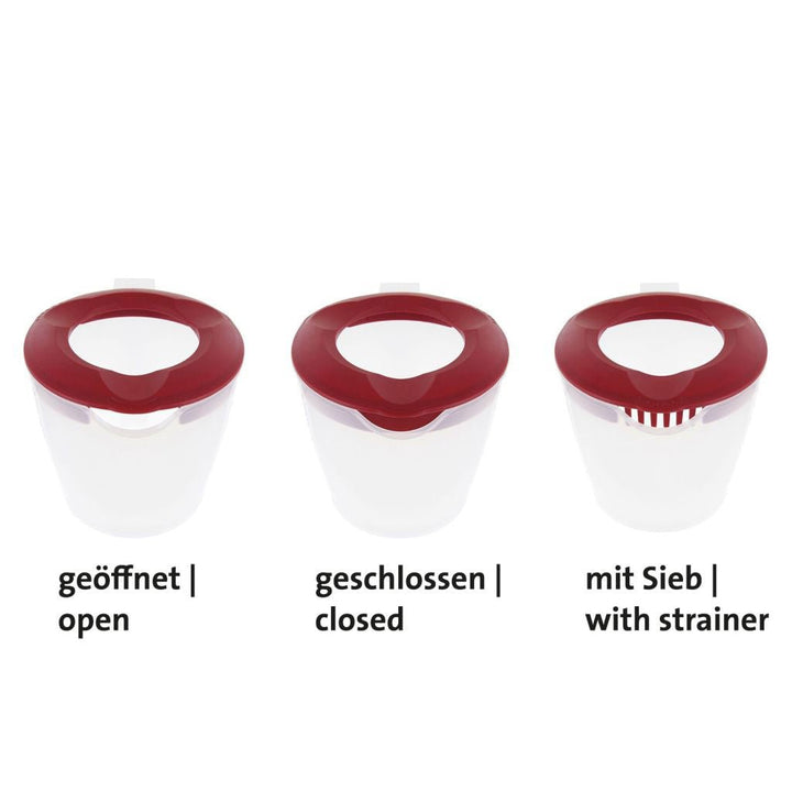 W3105227R - Westmark 'Rührbecher mit Deckel Helena 1,4L rot'