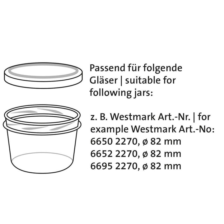 WST - 40952270 - Westmark 'Schraubdeckel 85 x 85 x 10 mm'