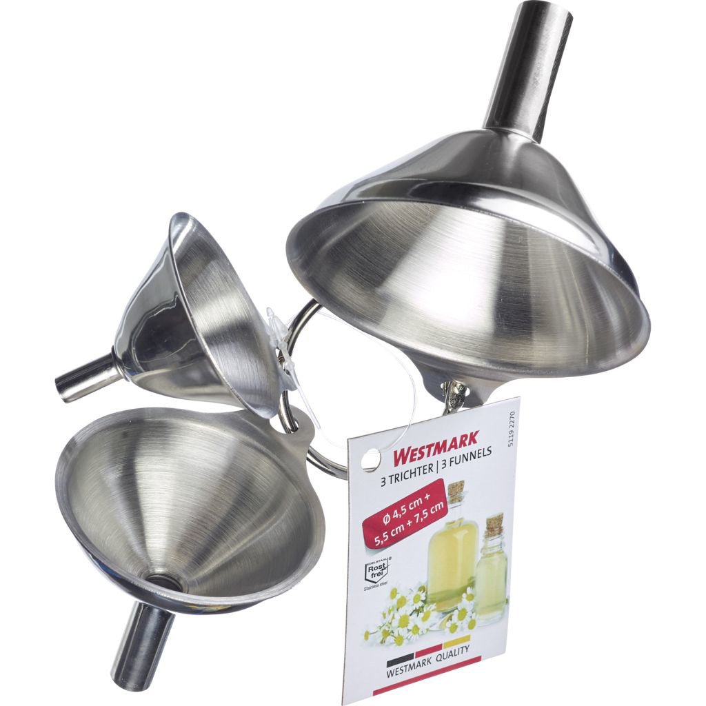 WST - 51192270 - Westmark 'Trichter - Set "Mini", 3Tlg., Edelstahl'