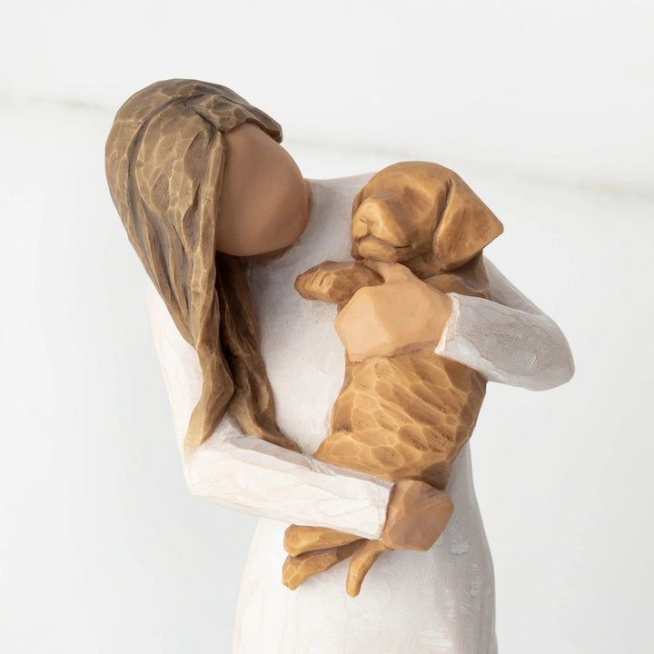 WT - 28039 - Willow Tree Figur 'Adorable You (golden dog) - Du bist bezaubernd 19,5 cm'