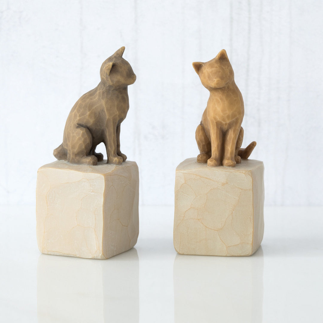 WT - 27684 - Willow Tree Figur 'Love my Cat (dark) - Ich liebe meine Katze 7,5cm'