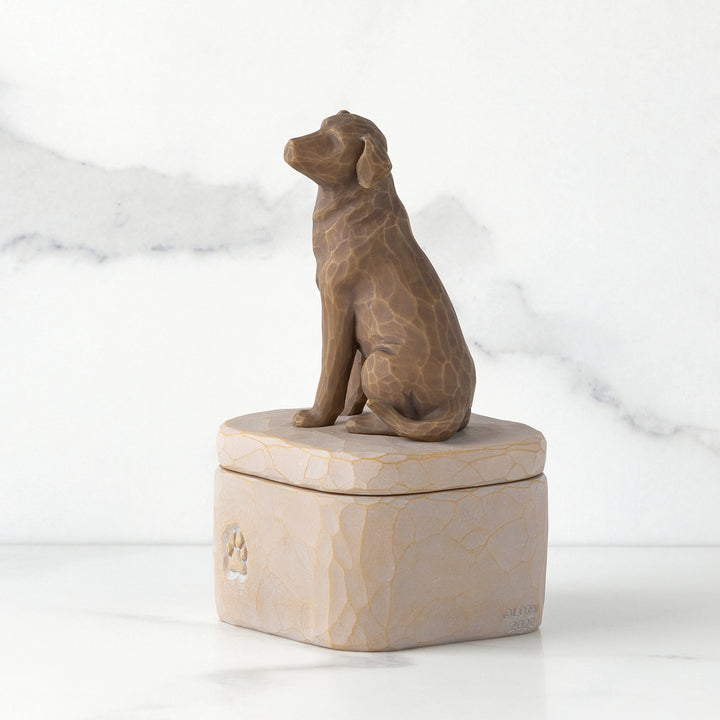 WT - 28177 - Willow Tree Figur 'Love my Dog (Dark) Box - Liebe meinen Hund h 12.7cm' 2023