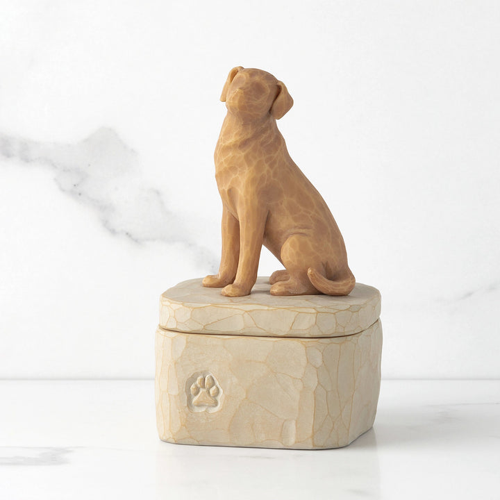 WT - 28176 - Willow Tree Figur 'Love my Dog (Golden) Box - Liebe meinen Hund h 12.7cm' 2023