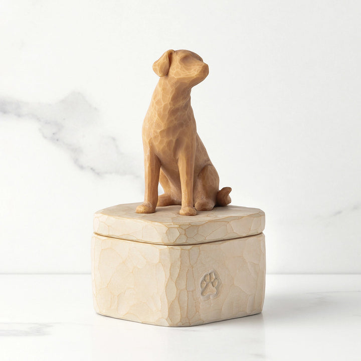 Willow Tree Figur 'Love my Dog (Golden) Box - Liebe meinen Hund h 12.7cm' 2023-WT-28176