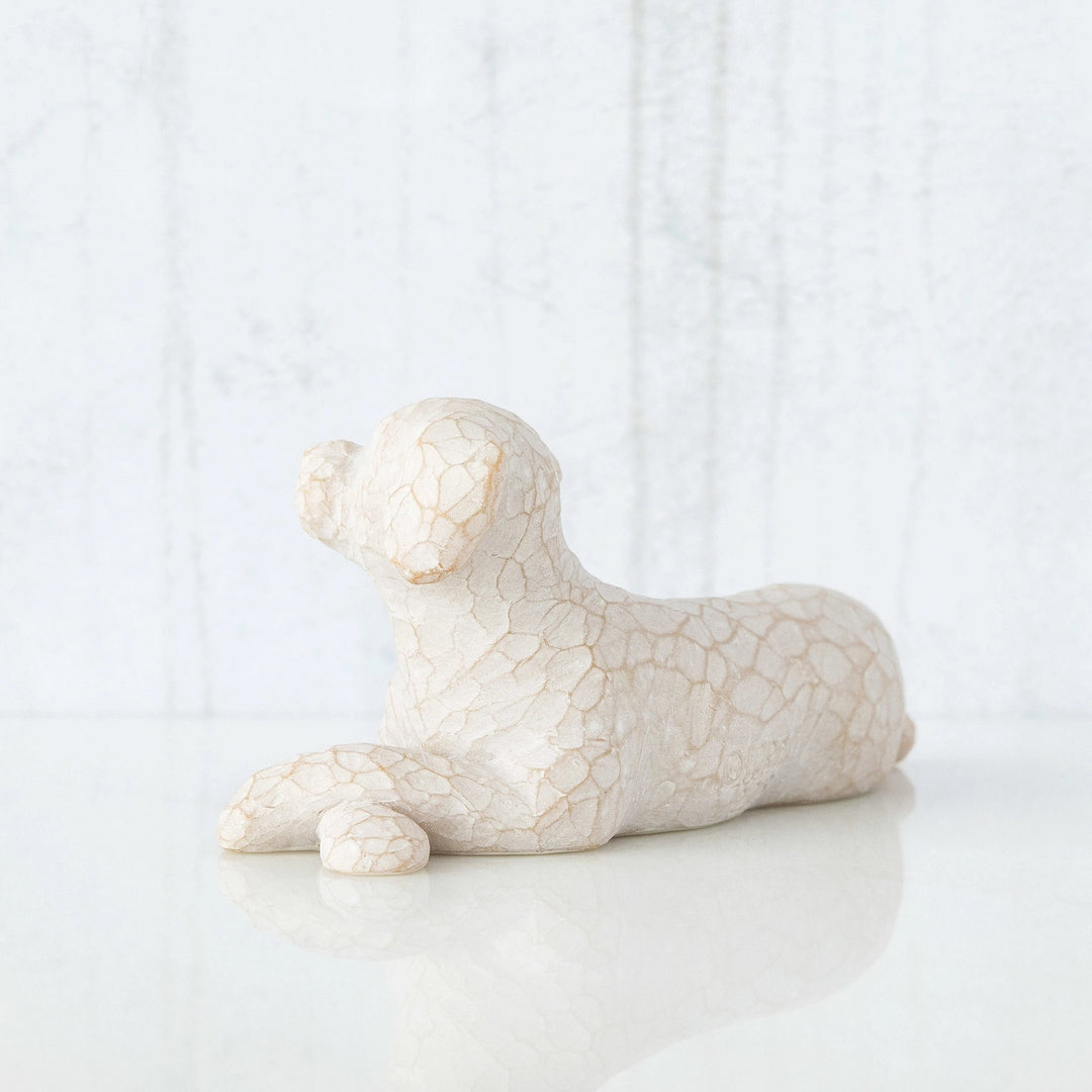 WT - 27790 - Willow Tree Figur 'Love my Dog (small, lying) - Liebe meinen Hund (klein, liegend) 3cm'