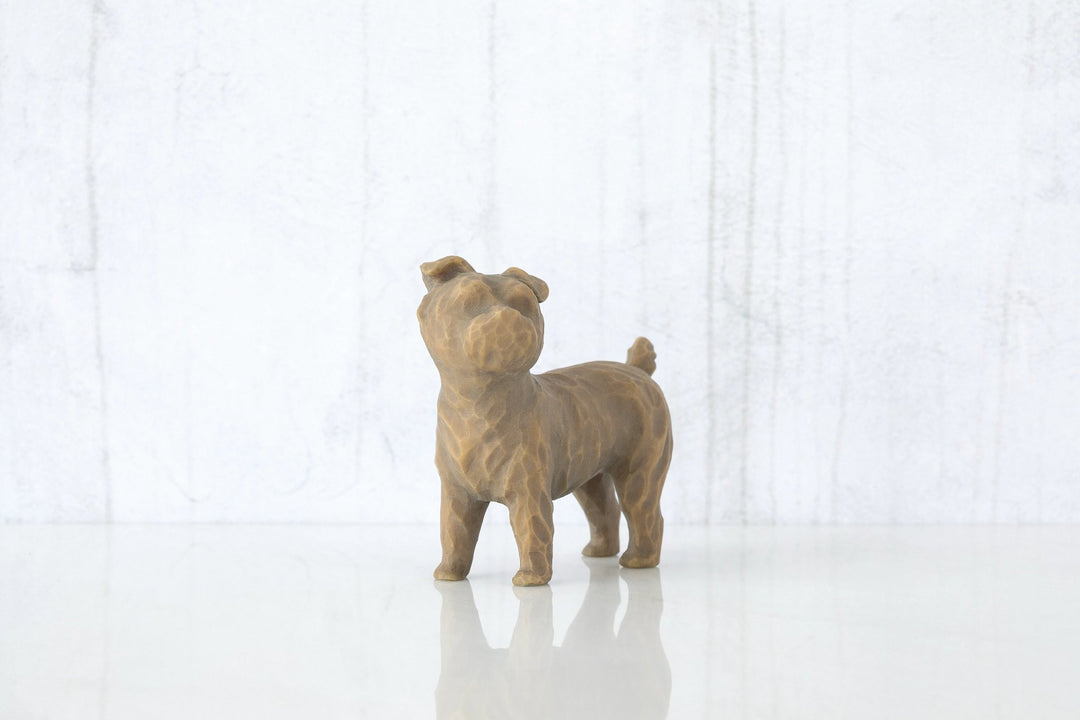 WT - 27791 - Willow Tree Figur 'Love my Dog (small, standing) - Liebe meinen Hund (klein, stehend) 5cm'