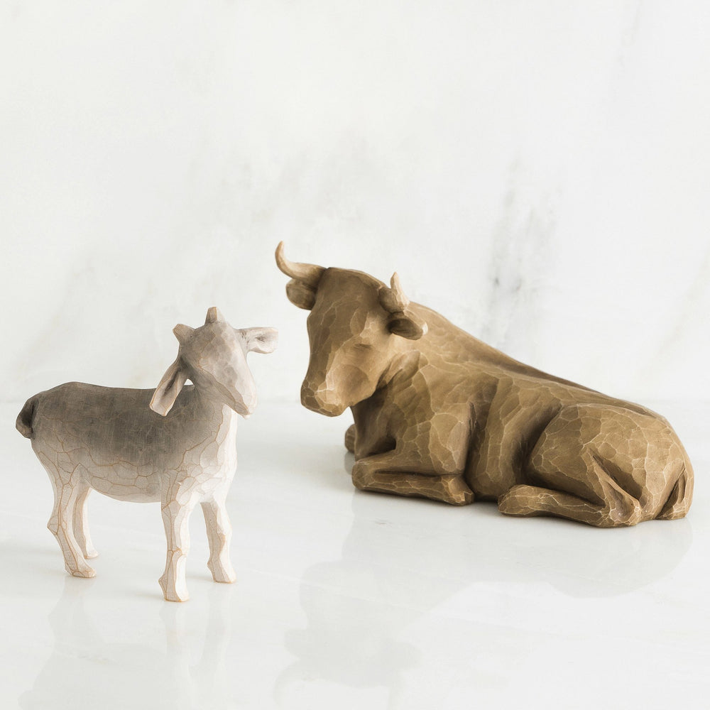 WT - 26180 - Willow Tree Figur 'Ox and Goat - Ochse und Ziege 9,5cm'