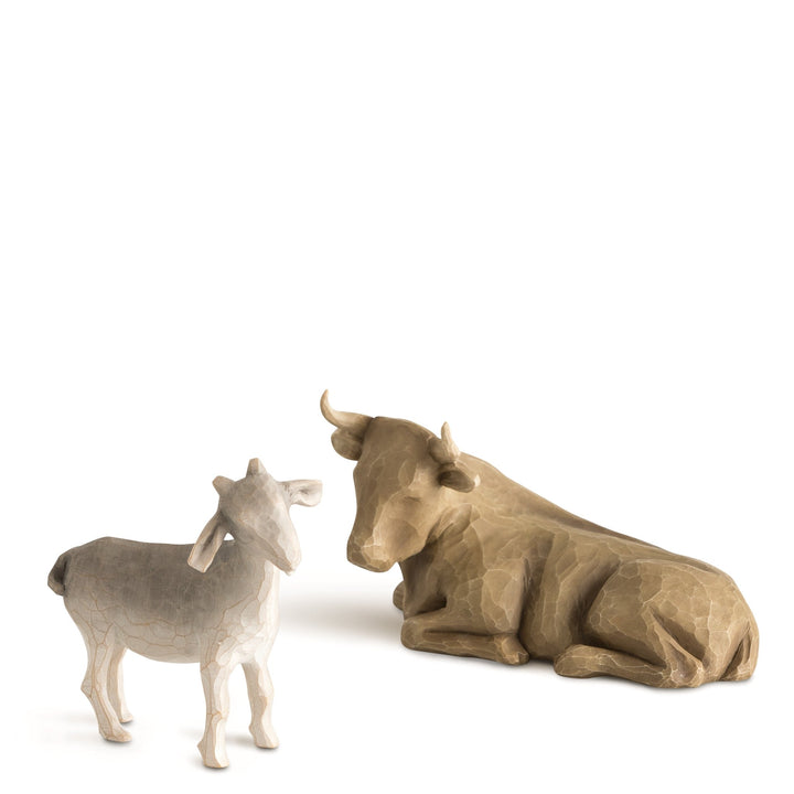 WT - 26180 - Willow Tree Figur 'Ox and Goat - Ochse und Ziege 9,5cm'