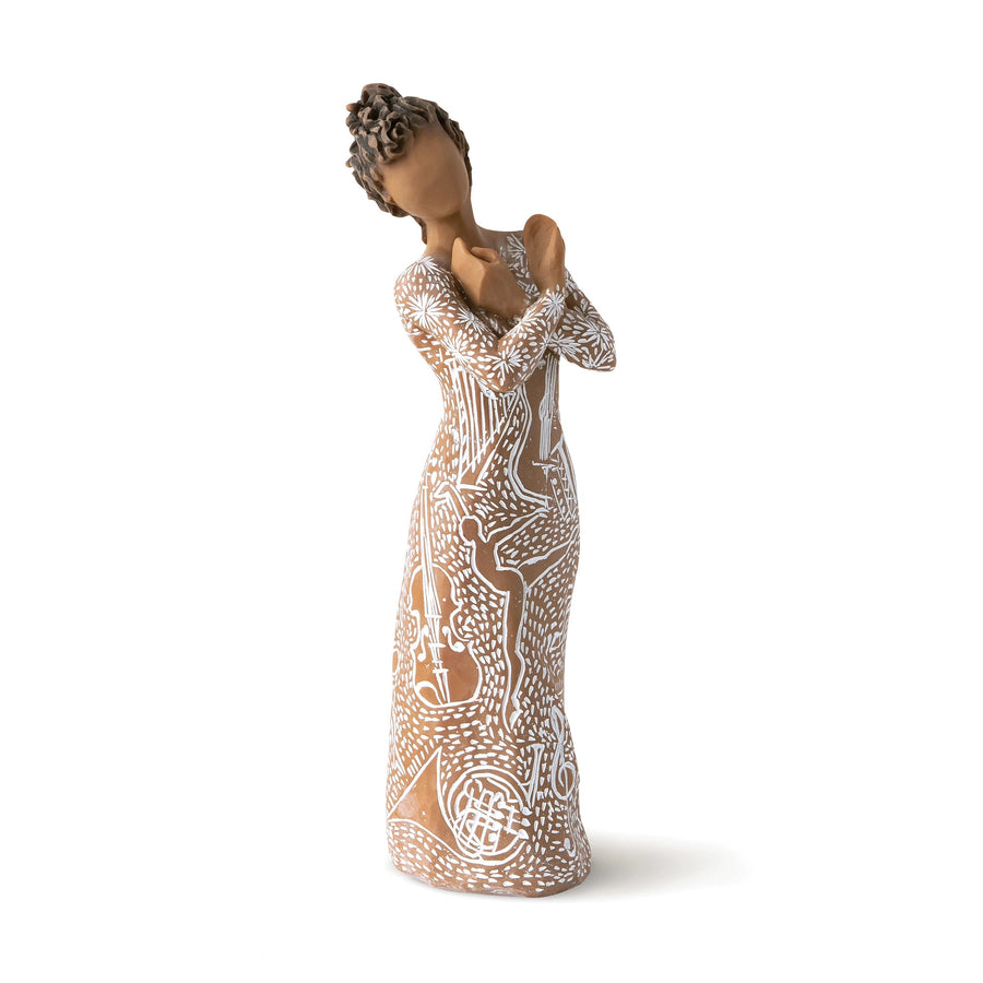 WT - 28232 - Willow Tree 'Musik spricht Figur (dunklere Haut und Haare) 18cm' 2023