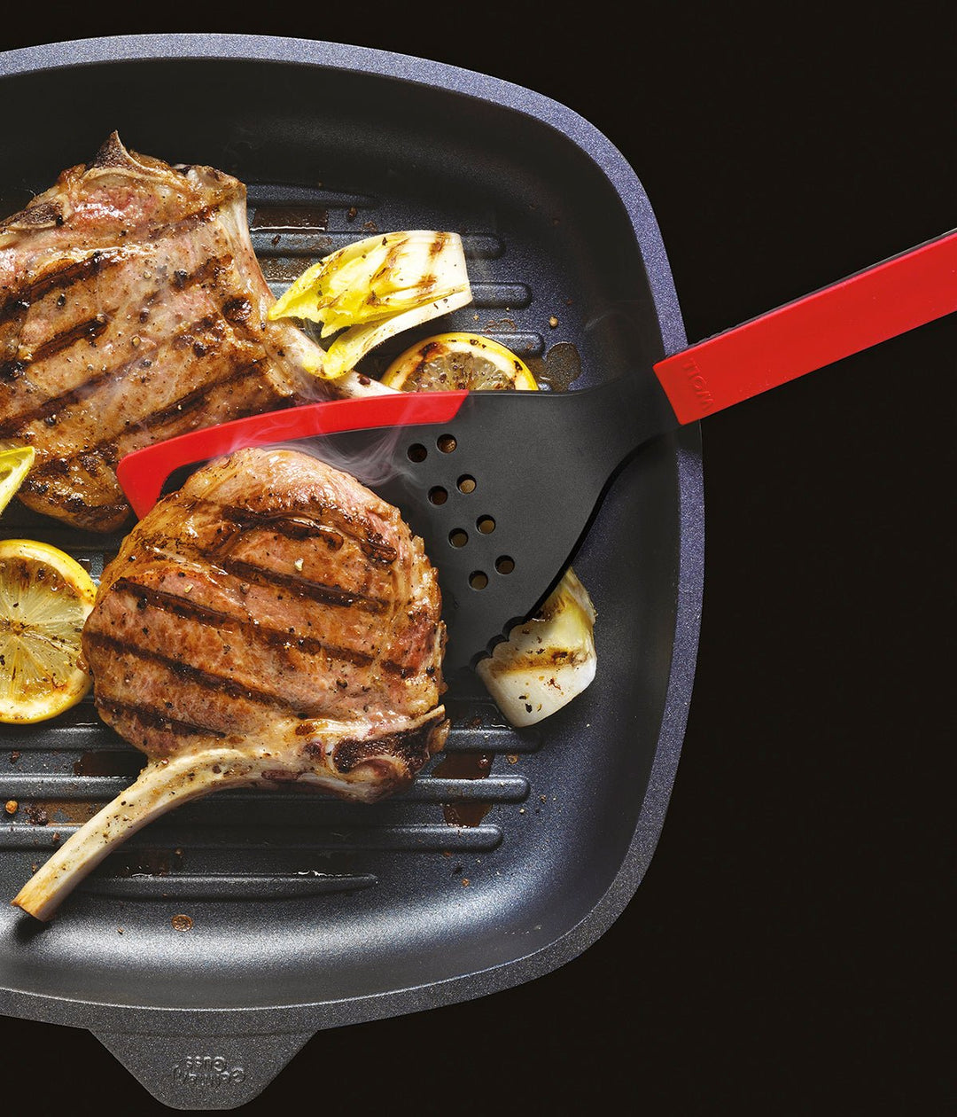 WOKU003 - WOLL 'Cook it Jumbo - Pfannenwender - rot - 35cm'