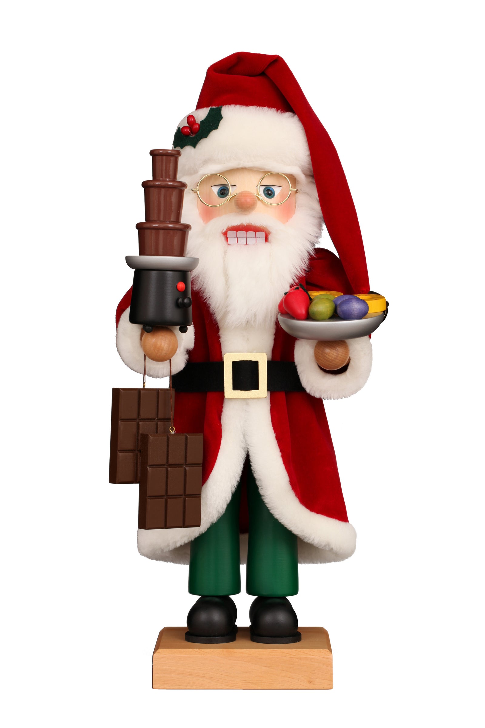 ULB - 000876 - Weihnachtsmann Schokobrunnen, Nussknacker, Ulbricht - 48.5cm' 2024