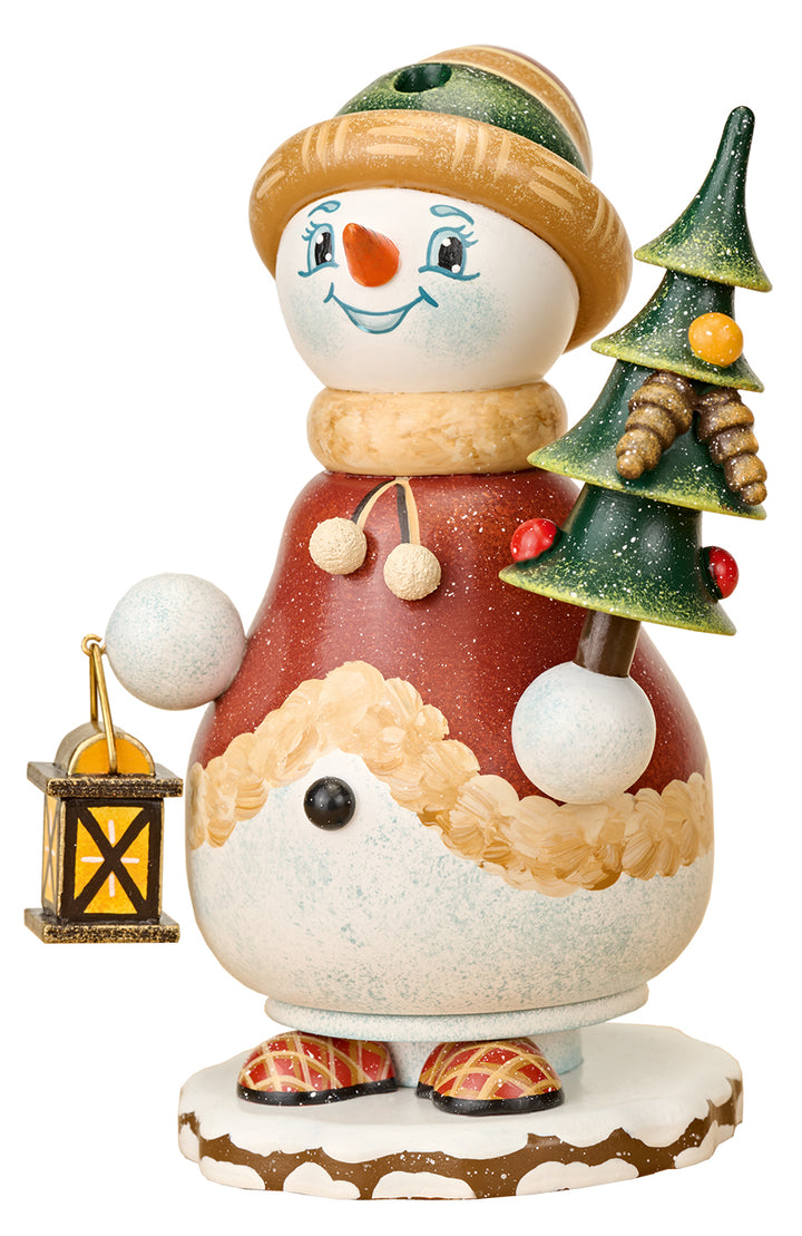 Hubrig Volkskunst 'Курящий гномик - Снежное Рождество 14 см' 2026